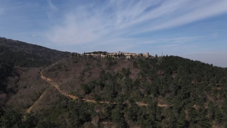 Aerial-Medieval-Byzantium-Historical-Ruin