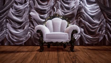 luxurious-theater-curtain-stage-with-chair