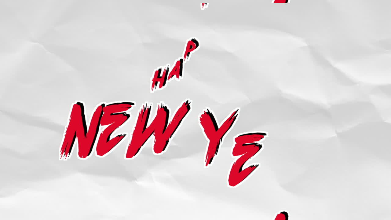 hipster 종이 질감에 새해 복 많이 받으세요