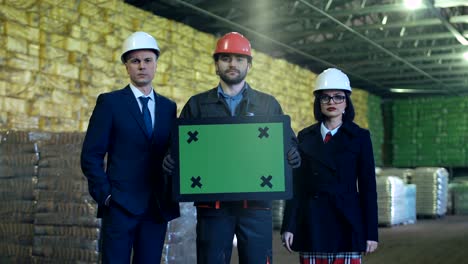 people holding the chromakey pad