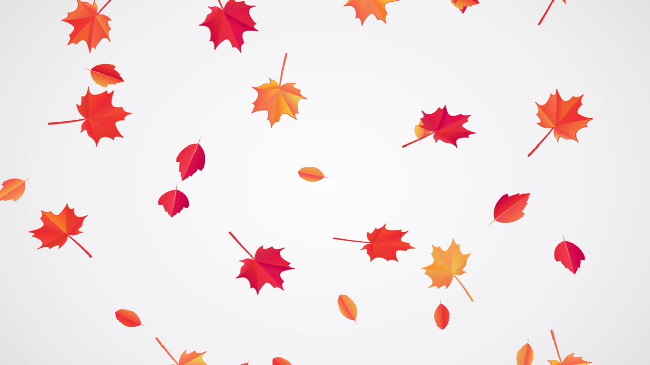 가을이 떨어지면 애니메이션이 나옵니다.