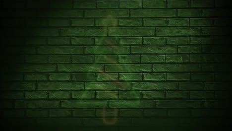 animation of brick wall over christmas tree