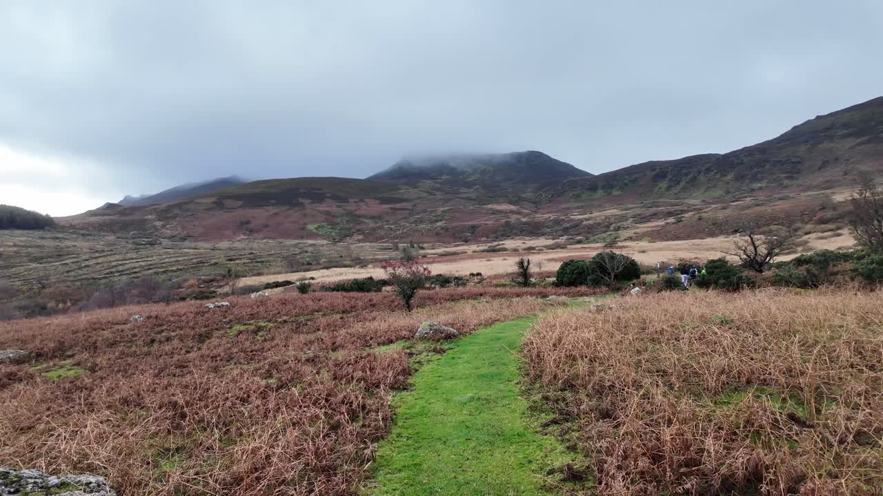 산으로 가는 길 겨울 산책 코메라그 산으로 워터포드 아일랜드 11월 하루