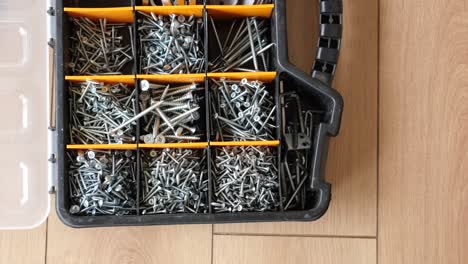 screws in a tool box