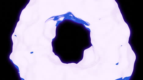 abstract liquid splash art