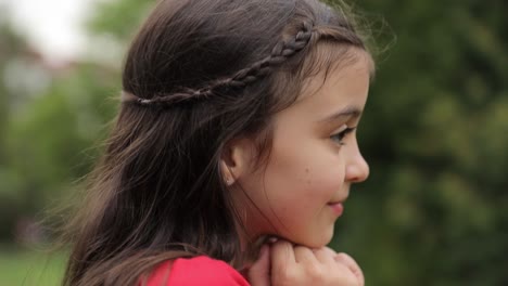 shooting of happy little girl walking through field gorgeous ukrainian beauty spectacular view smile shooting of happy little girl walking through field gorgeous ukrainian beauty spectacular view smile outdoors good mood