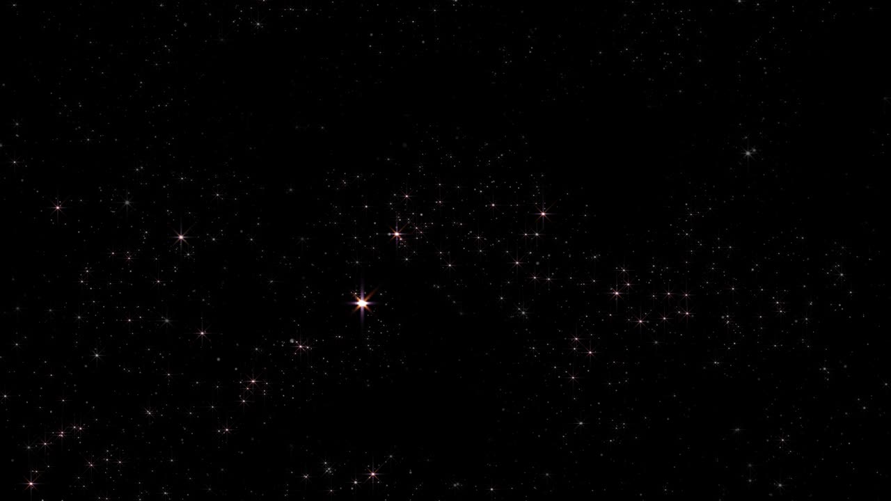 Star Dust. Bokeh Particles Background. Loop