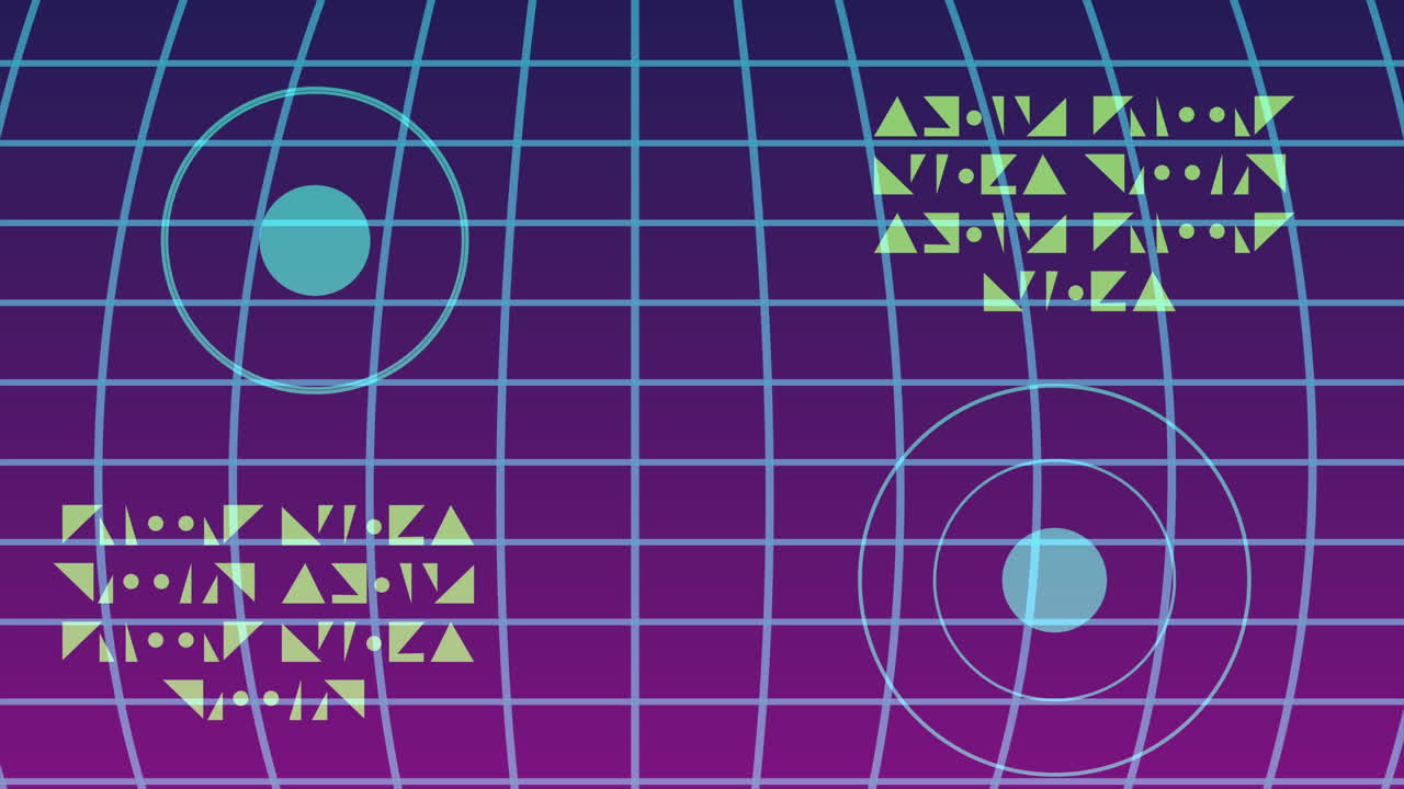 레이더와 함께 가상 현실 기술 애니메이션 그림 표시