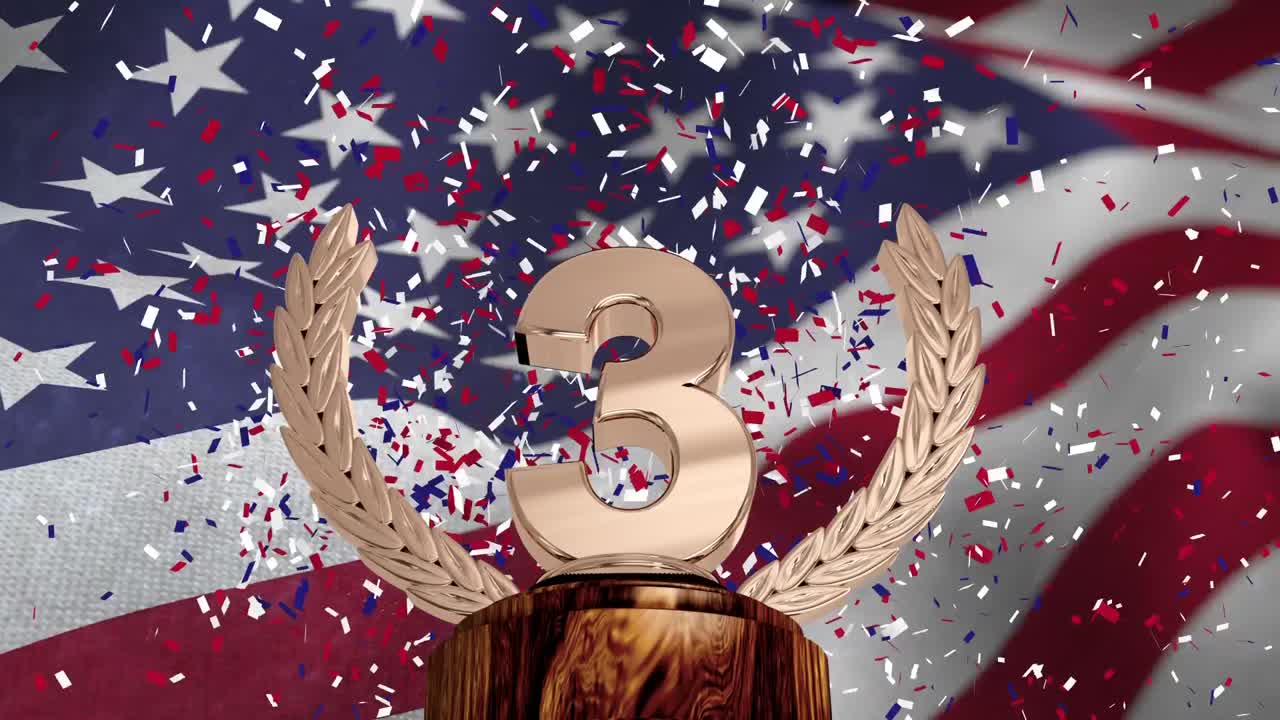 Video bandiera americana