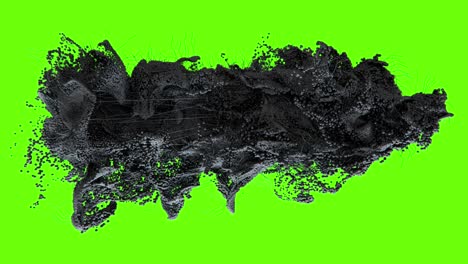 -animación abstracta en 3d -animación de flujo de esfera