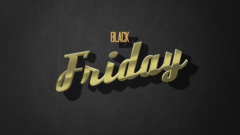 retro black friday text on black vintage texture in 80s style