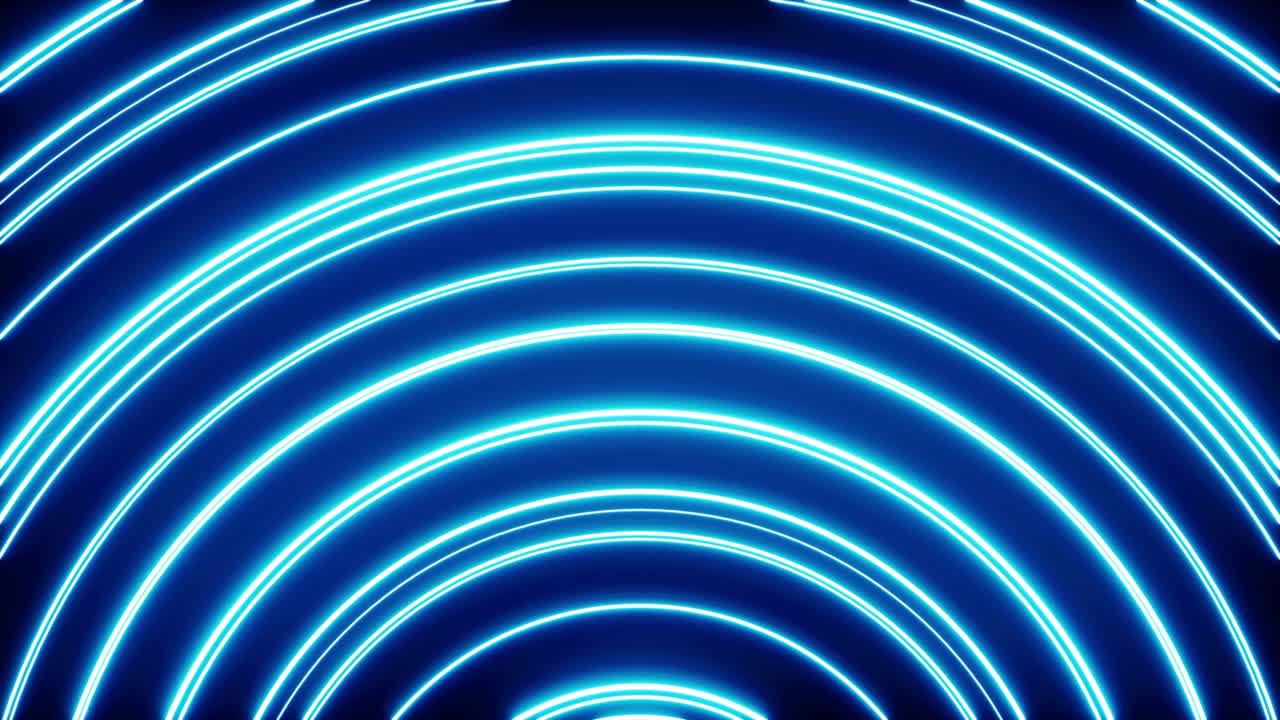 luz azul parpadeante en forma de arco vj