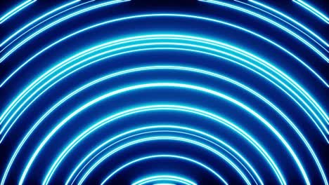 luz azul parpadeante en forma de arco vj