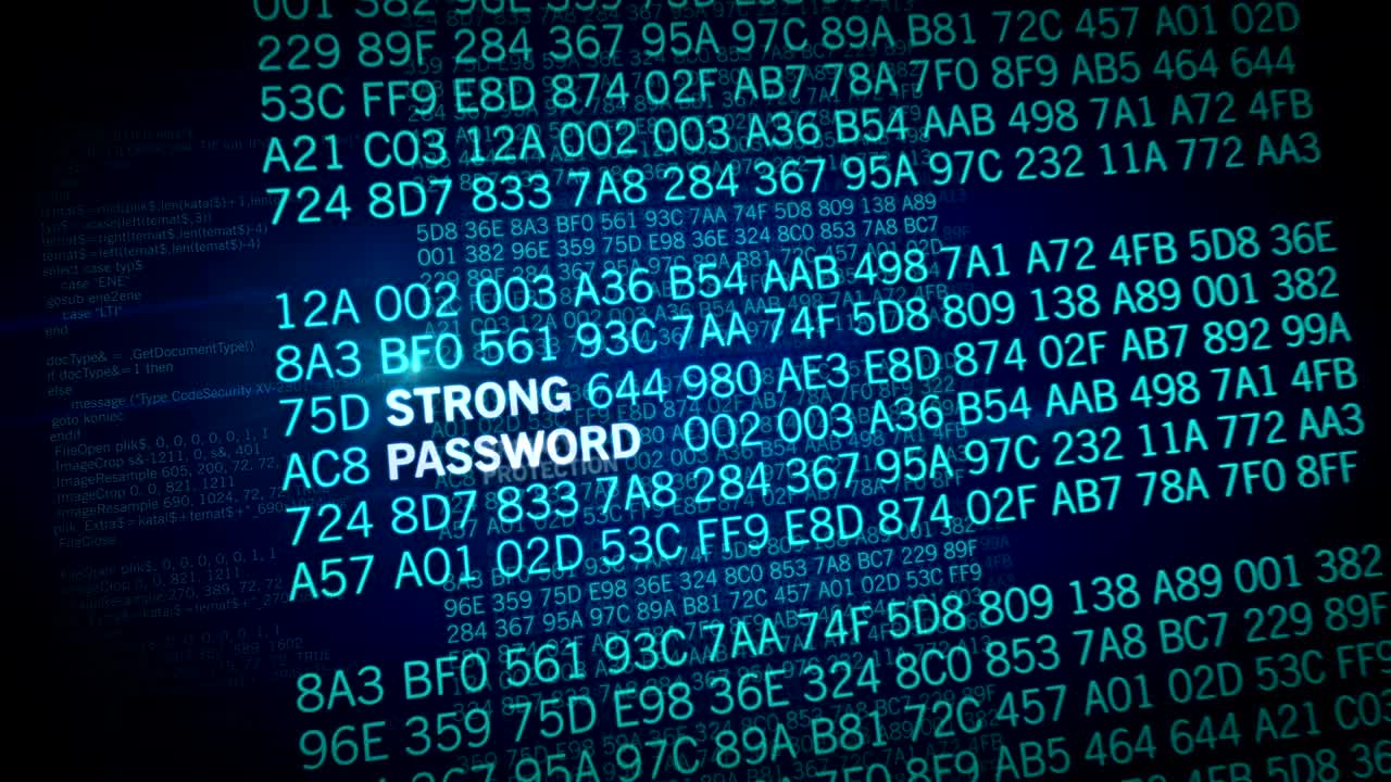 Cyber security concept animation w2 4K