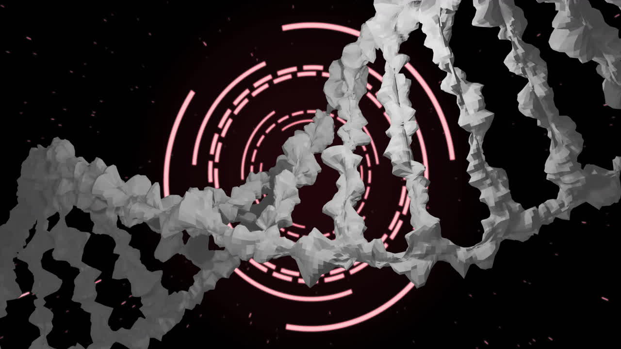 스 ⁇  스캐닝을 통한 dna 가닥의 애니메이션