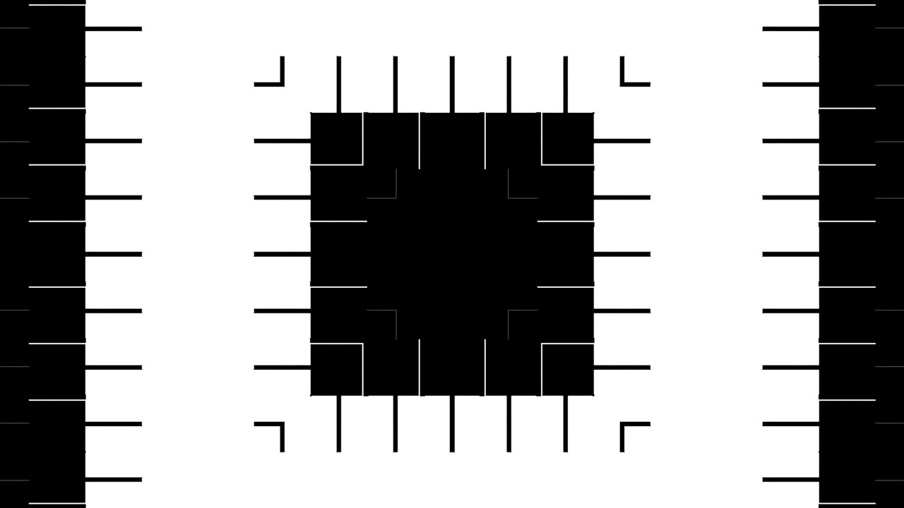 Abstract Geometric Animation of Expanding and Contracting Squares