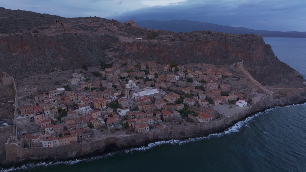 Monemvasia's charm under Mediterranean sunset