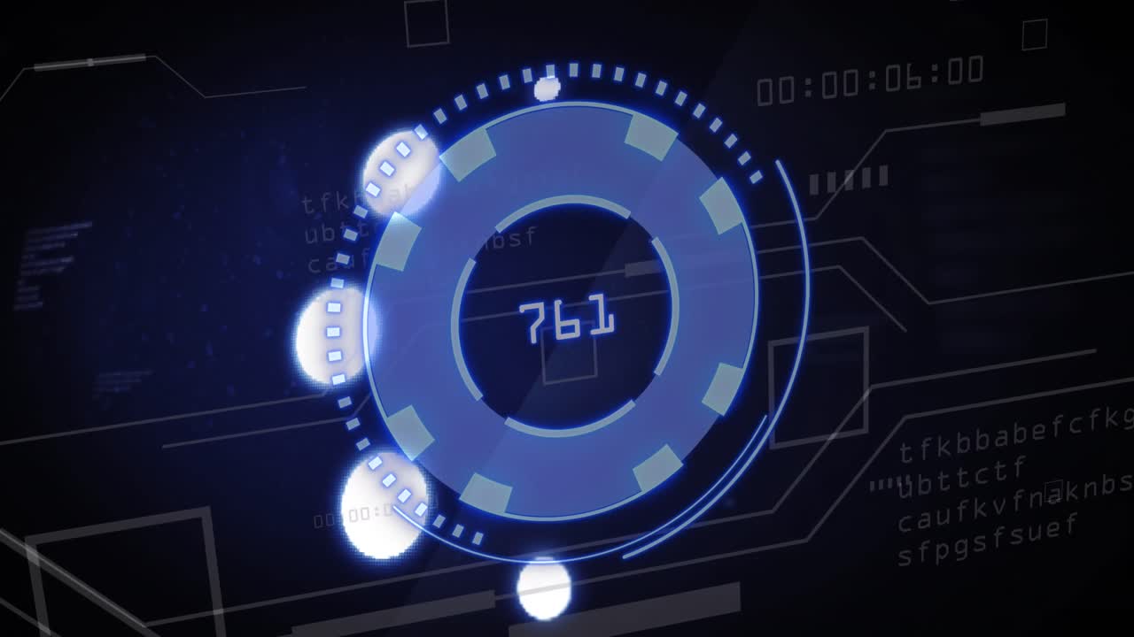 로딩 서클의 애니메이션과 검은색 배경의 데이터 처리