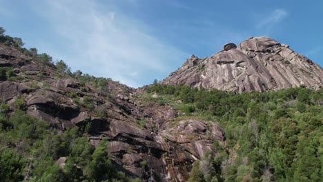 aerial view of nature mountain