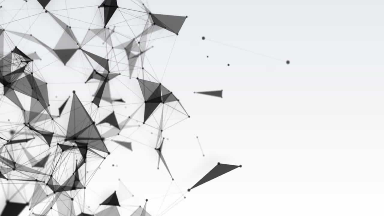 세부적인 플렉서스 구조의 애니메이션 4k