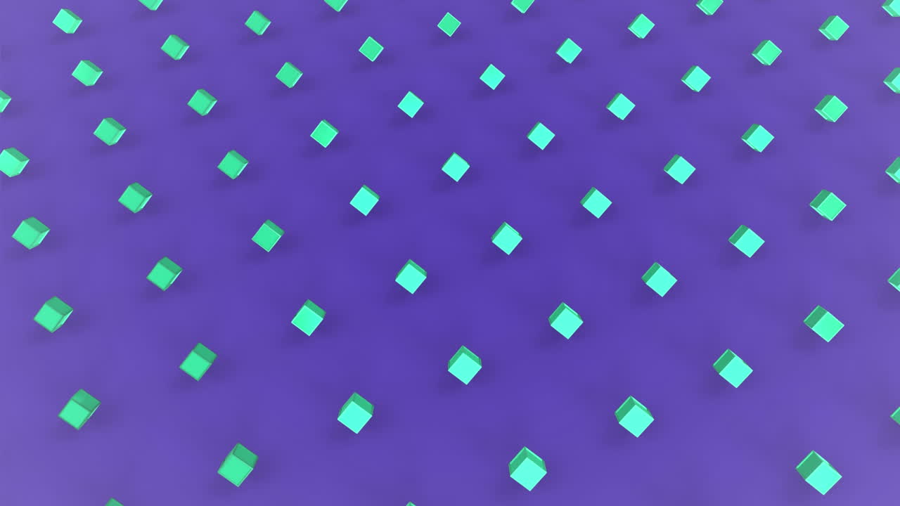 formas abstractas 3d en formación en movimiento