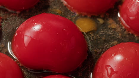 tomatoes in a pan