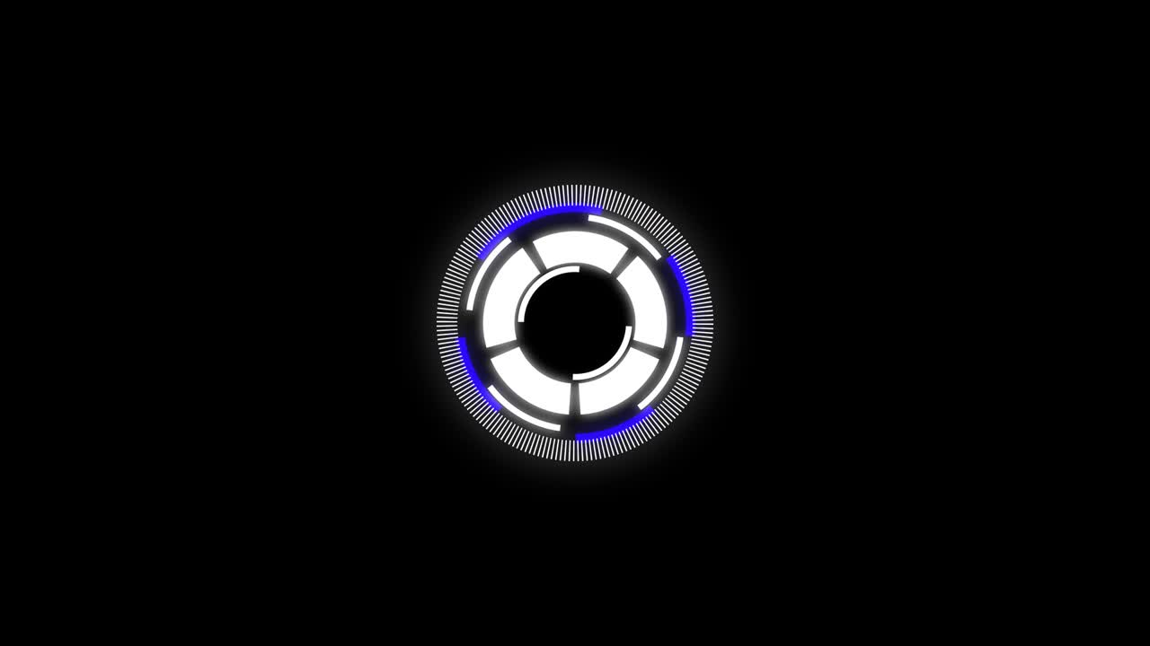 botón de animación de tecnología digital futurista en 4k 3d