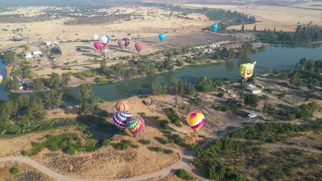 el globo de aire caliente de spongebob volando sobre la laguna caren chile