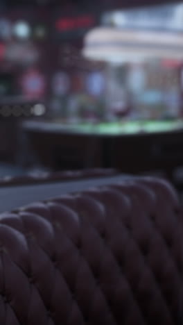 blurred image of a pool hall bar area