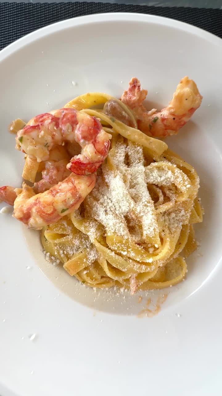 Shrimp Pasta with Parmesan