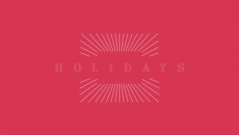 Happy-Holidays-with-white-retro-lines-on-red-texture