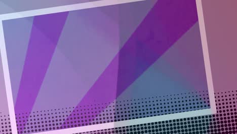 digital animation of banner with copy space against purple radial background