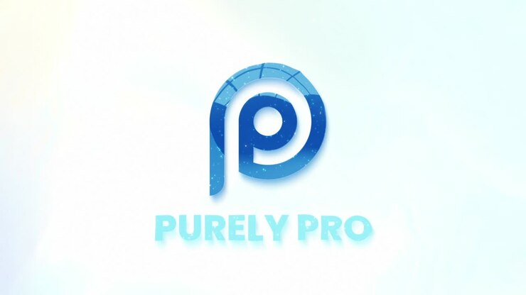 Animazione logo con liquido blu e rivelazione testo
