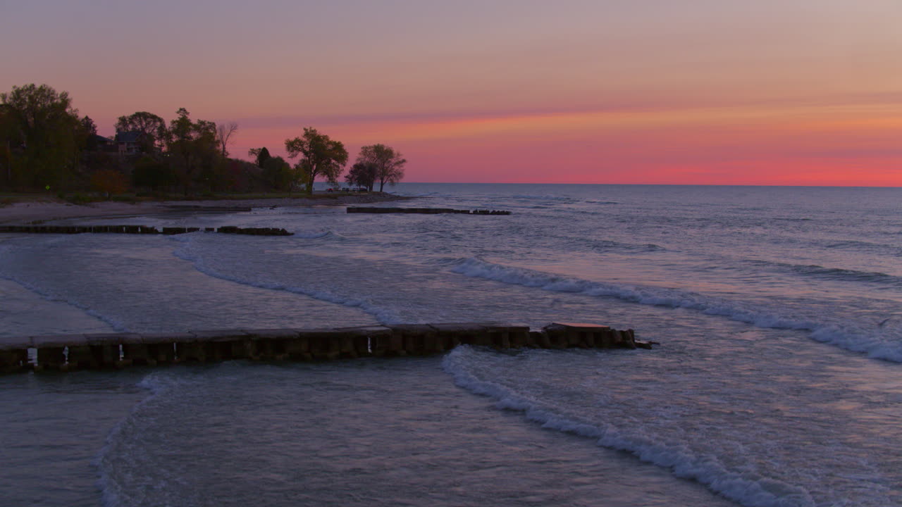 Закат на пляже