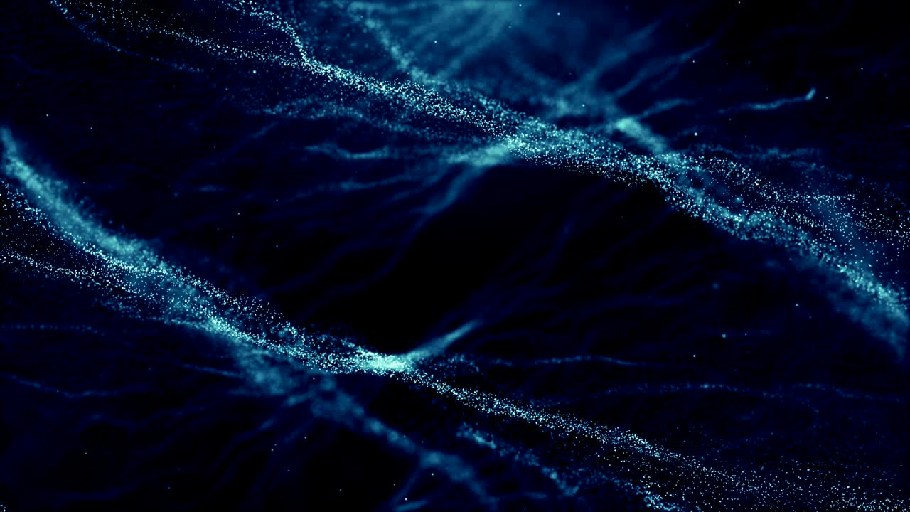 Particles Blue dust abstract light bokeh motion titles cinematic background loop
