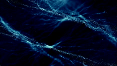 partículas de polvo azul abstracto luz bokeh títulos de movimiento bucle de fondo cinematográfico