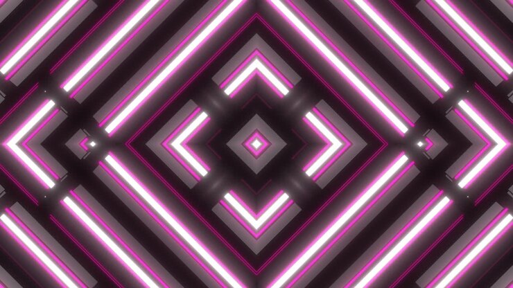 patrón geométrico de neón abstracto