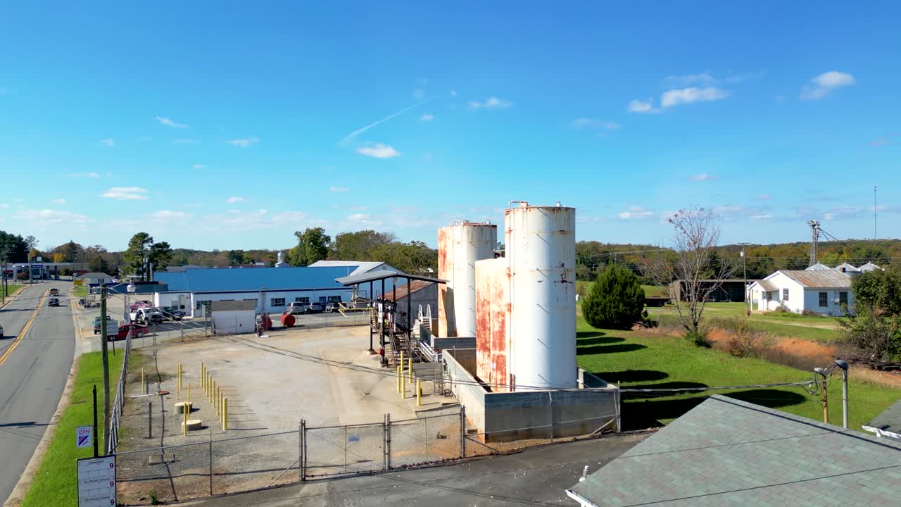 An old industrial plant in rural Virginia