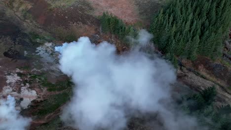 Steaming-Hot-Spring-In-Geothermal-Landscape-Of-Hverir-In-South-Iceland