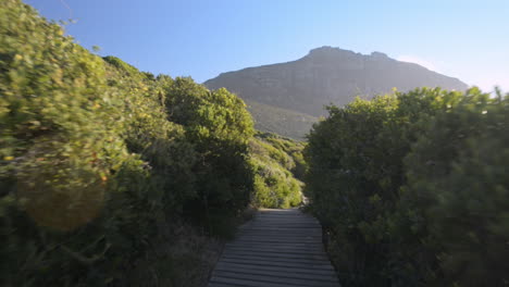 sendero de playa bahía de arena paseo costero