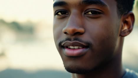 portrait of a smiling young man