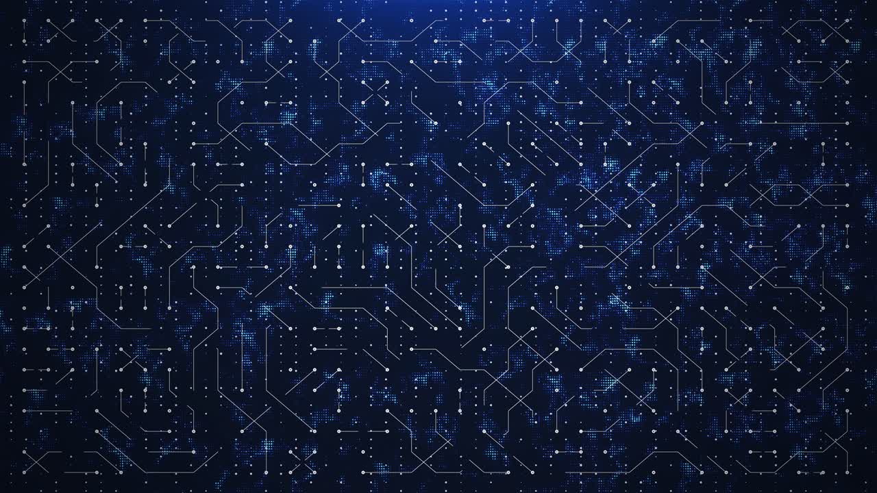 circuito de mundo azul abstracto