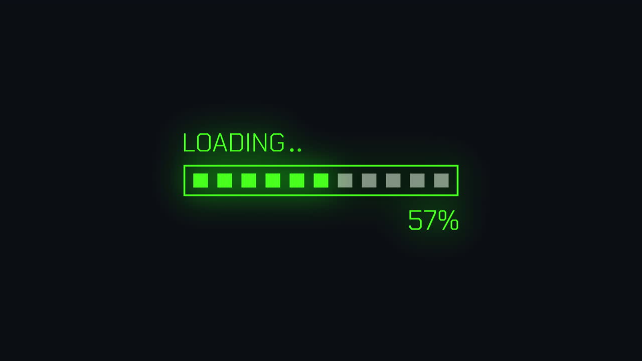 Digital Green Loading Progress Bar Animation