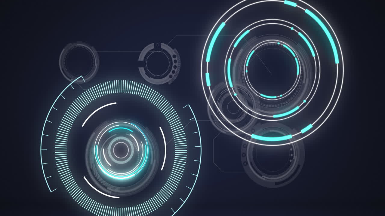 Animation of scopes scanning and data processing