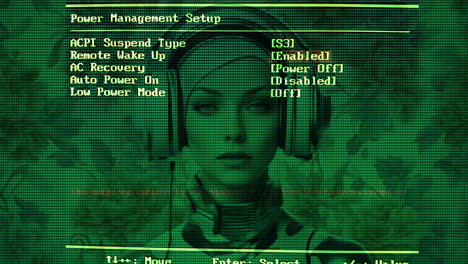 technology female with Vr headset in made with AI