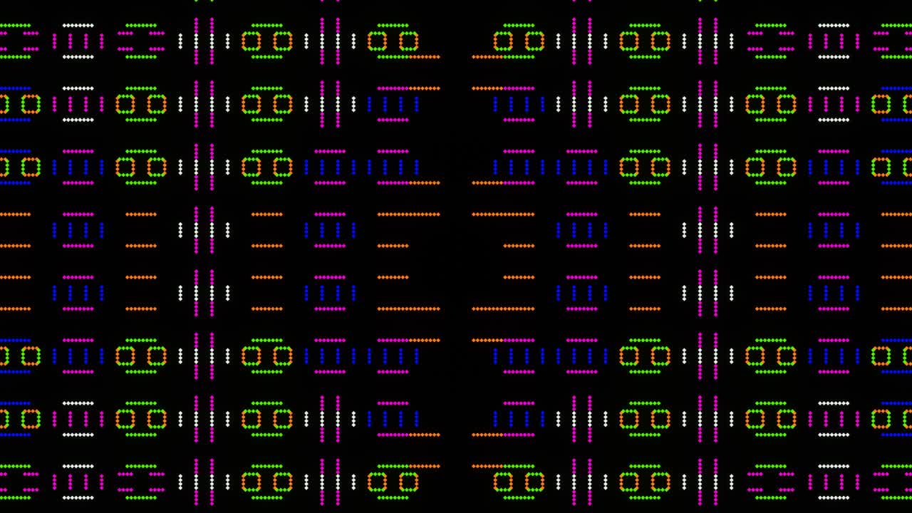 Smoothly floating pixel animation of abstract background