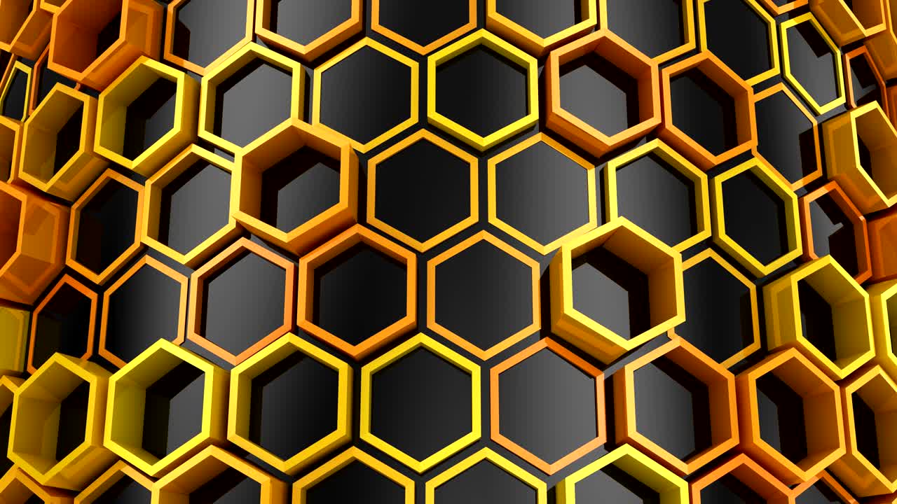 el fondo de los hexágonos