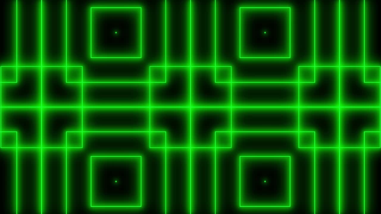 Geometric pattern black background color animation