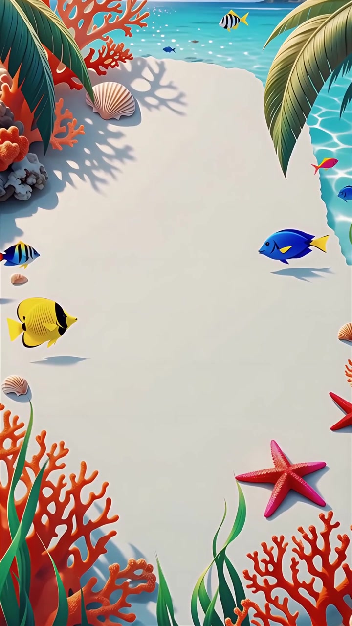 Tropical Summer Background Animation 4K