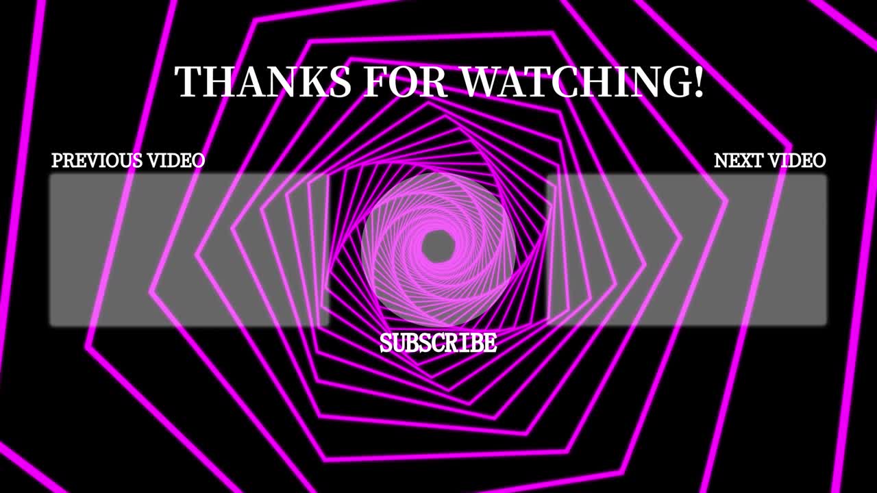 Shape continuous progress end card ending screen motion graphics